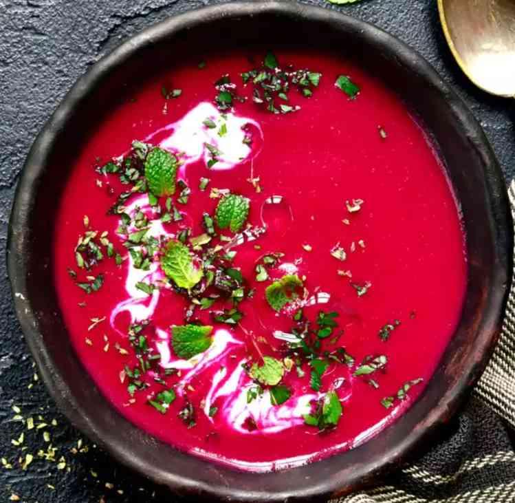 Chilled Beetroot & Tomato Soup